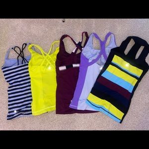 vintage/older lulu tank set of 5!!!!!